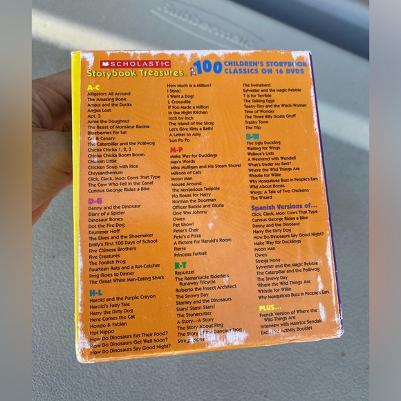 Scholastic Storybook Treasures Treasury Of 100 Storybook Classics DVD 16-Disc - Picture 3 of 6